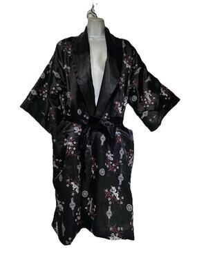 alexander del rossa oriental dragon embroidered robe Size M Reversible Pockets